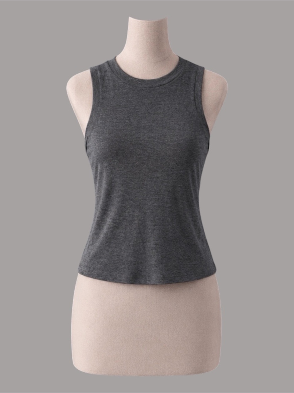 Topshop Charcoal Grey Basic Tank Top